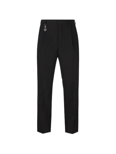 Prada charm-detail trousers