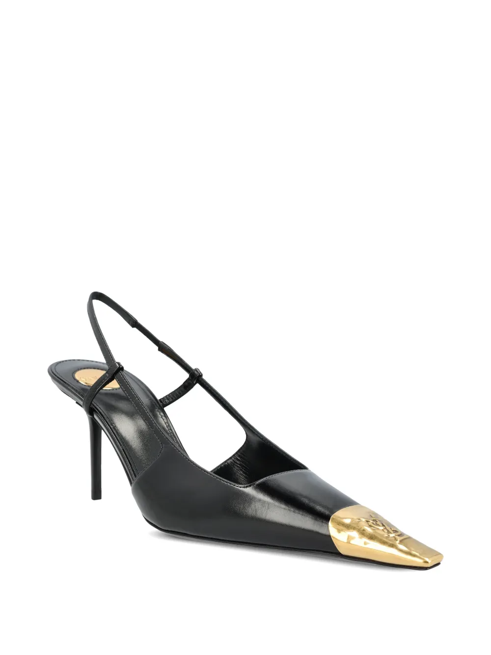 Saint Laurent Jeanne leather pumps Zwart