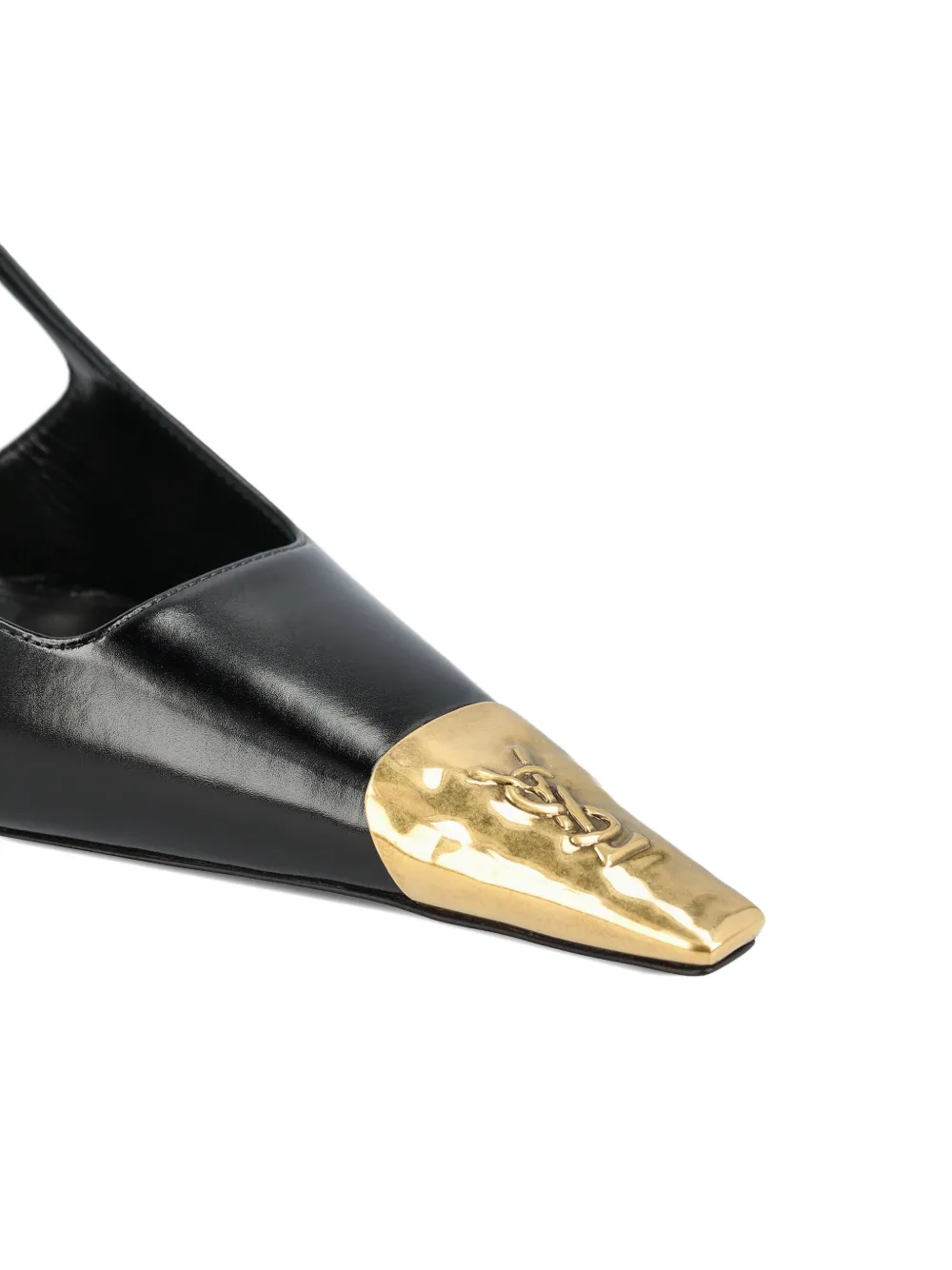 Saint Laurent Jeanne leather pumps Zwart