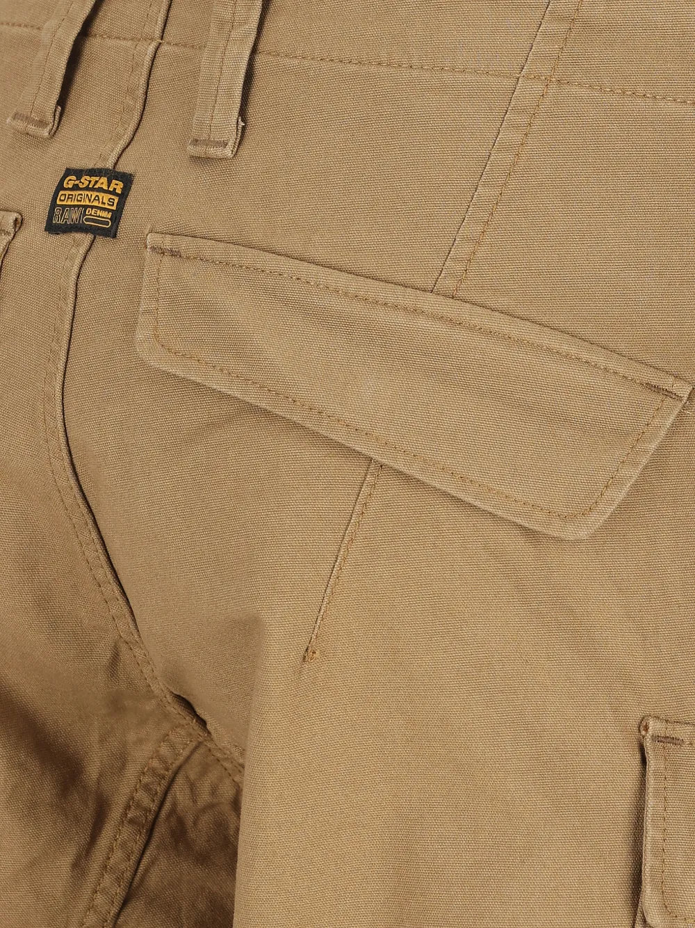 G-Star RAW Broek met cargo zak Beige