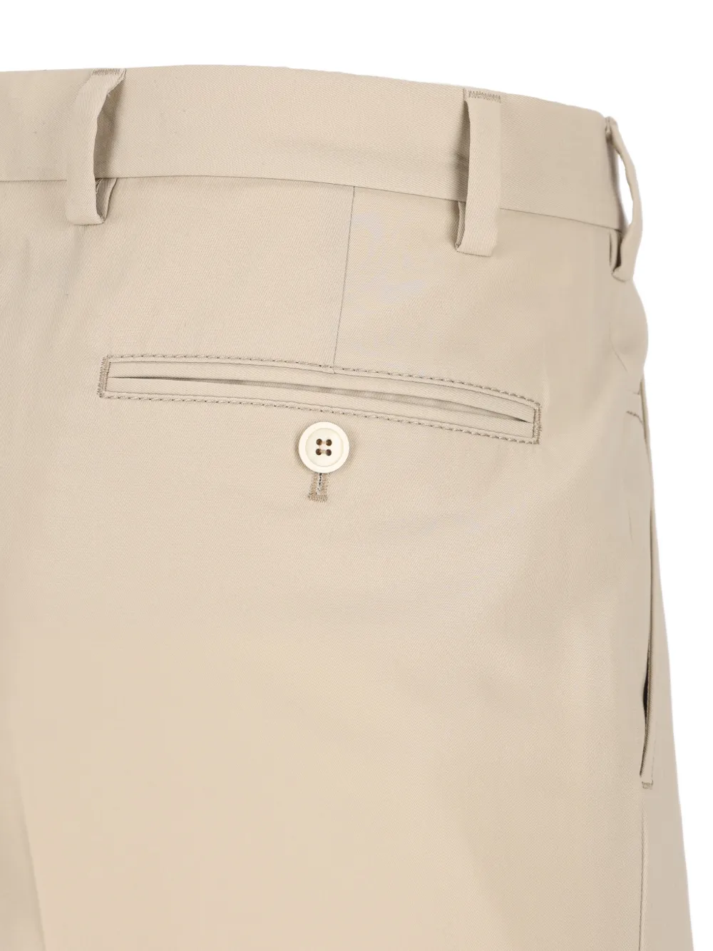 Prada Broek met geplooid detail Beige