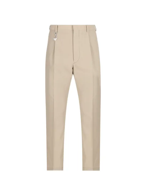 Prada triangle-charm trousers