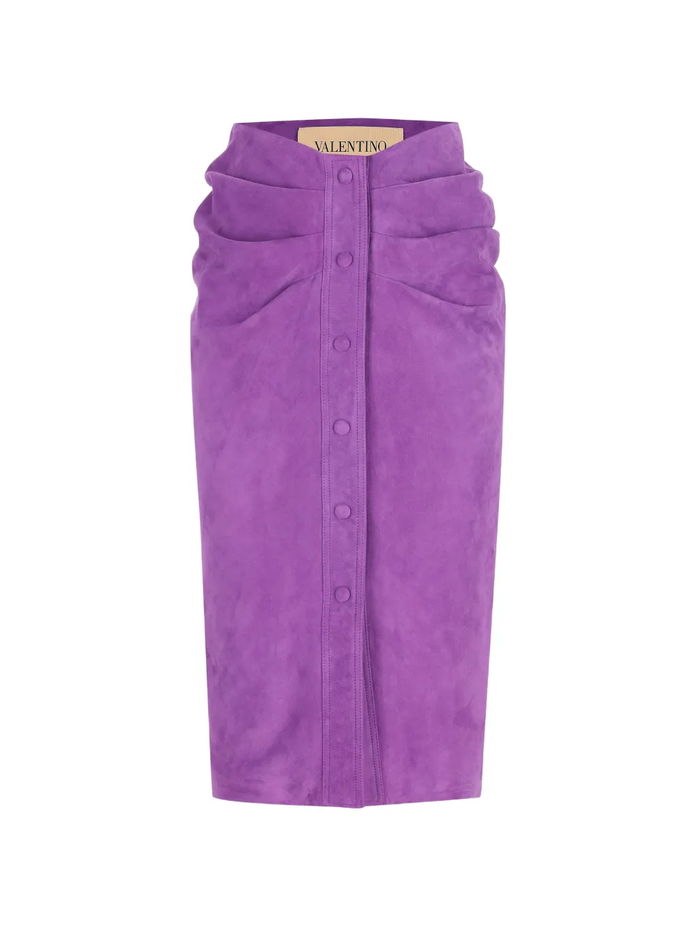 Valentino Garavani suede midi skirt - Viola