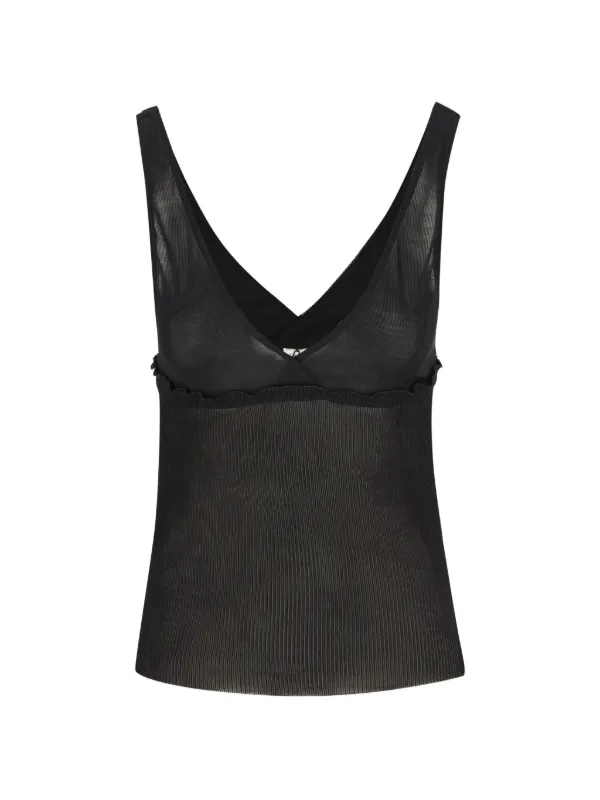 Saint Laurent タンクトップ Saint Laurent シルク タンクトップ | ブラック | FARFETCH JP