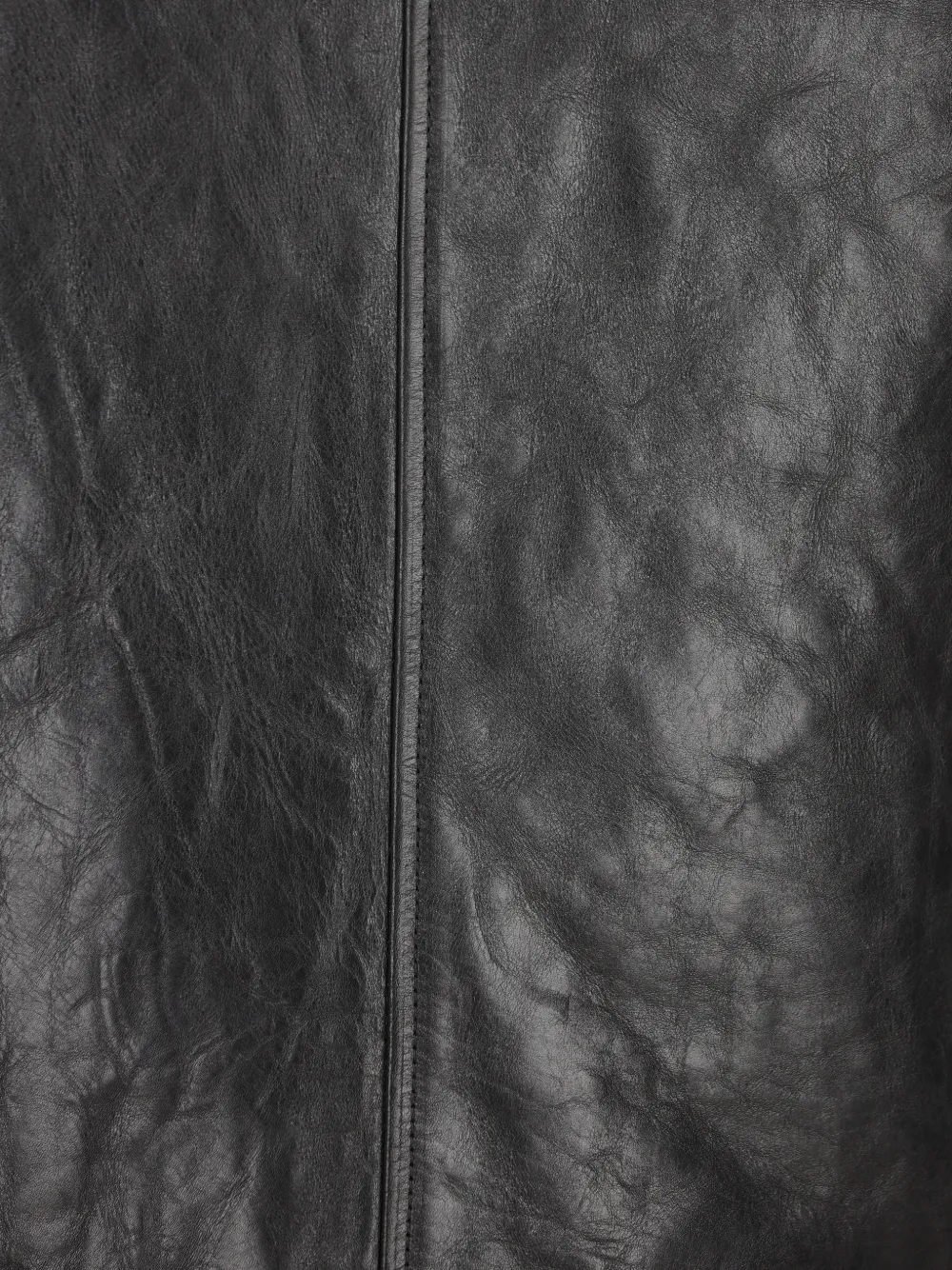 Saint Laurent Leren midi-rok Zwart