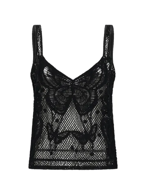Blumarine macramé top