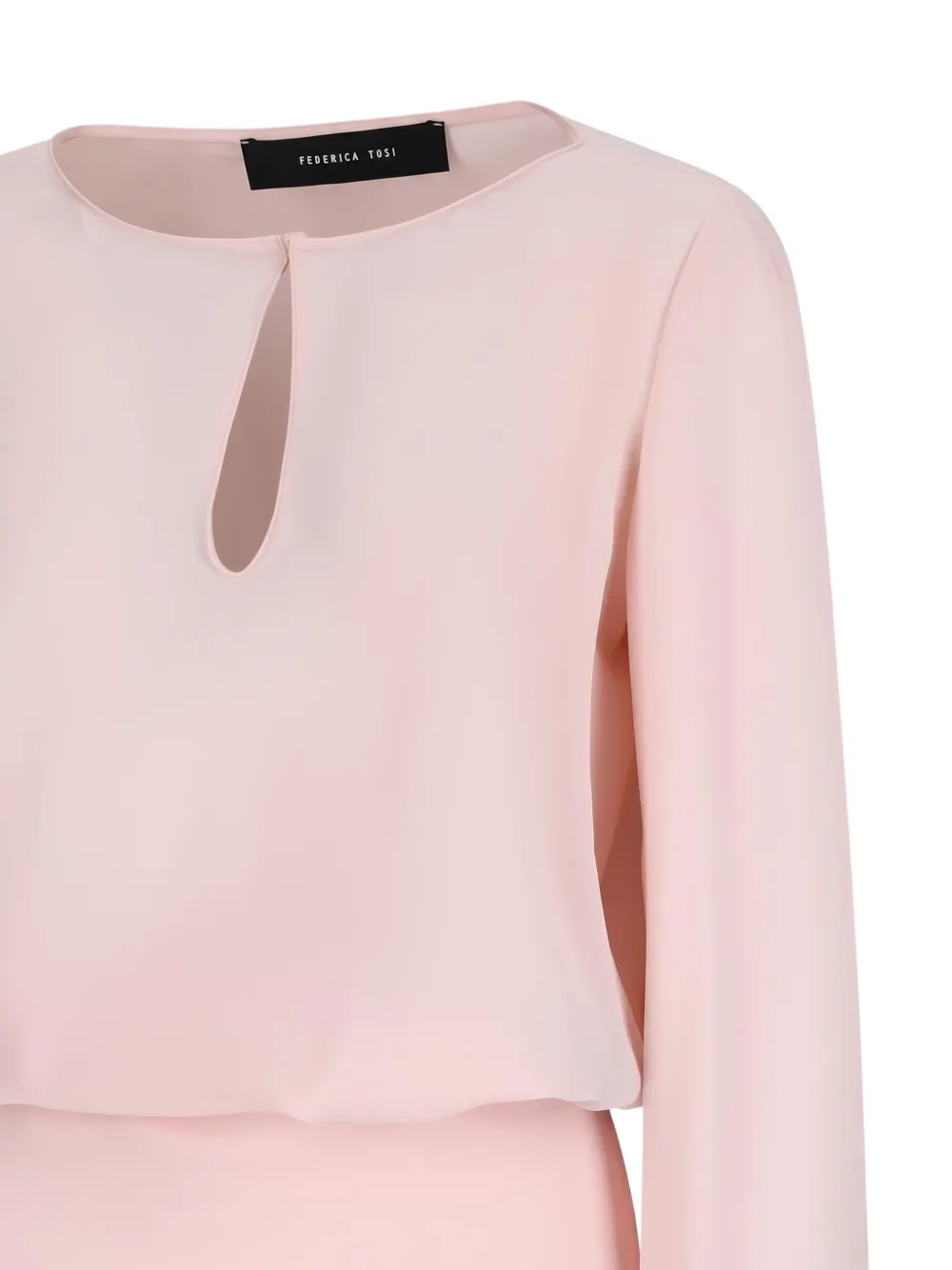 Federica Tosi keyhole cut-out empire-line mini dress Roze
