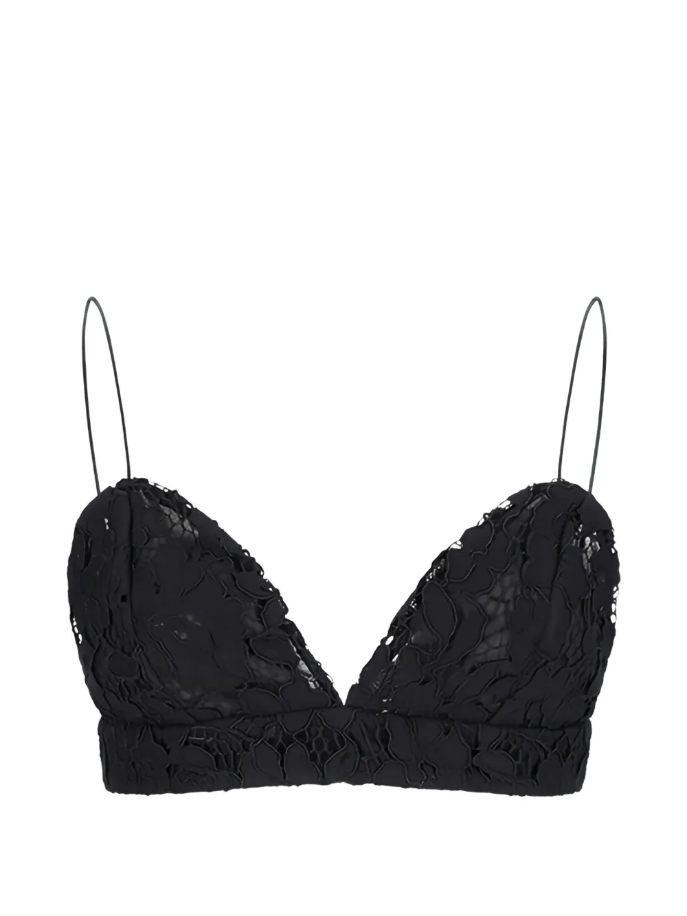 Federica Tosi lace crop top - Nero