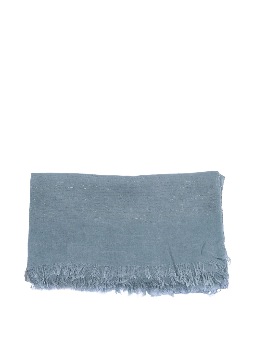 D'aniello Walton metallic-stripe scarf - Blu