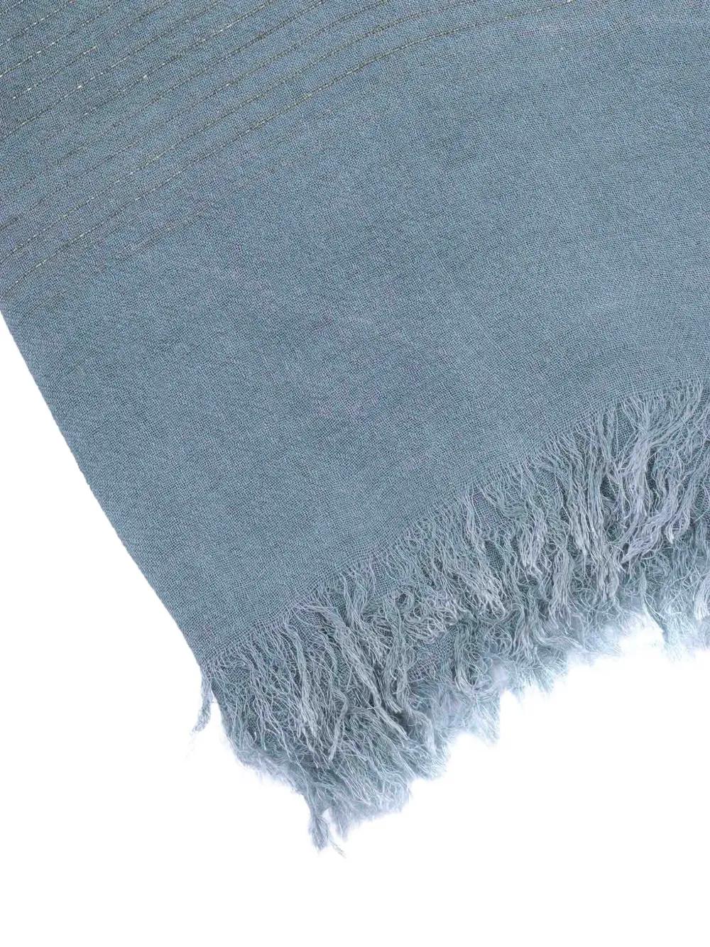 D'aniello Walton sjaal met metallic streep Blauw