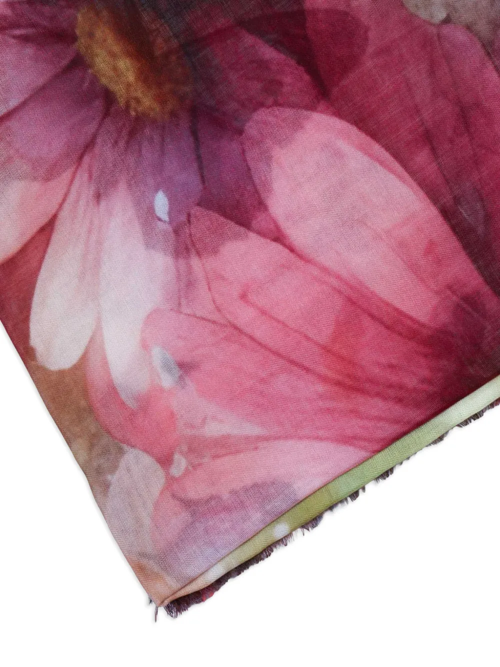 D'aniello Perla sjaal met bloemenprint Zwart