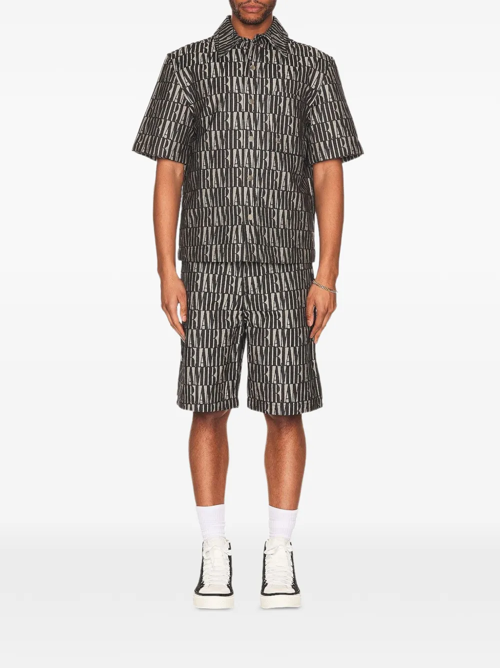 AMIRI Shorts con effetto jacquard - Nero