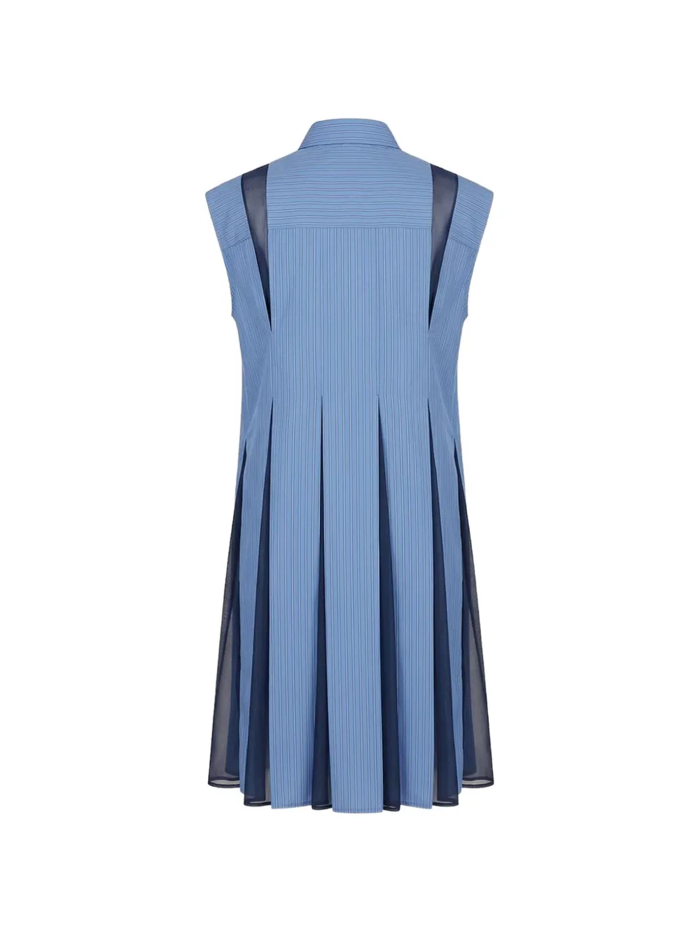sacai Geplooide jurk Blauw