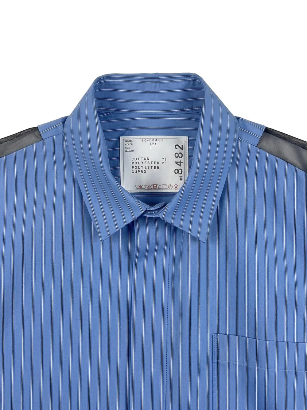 sacai Geplooide jurk Blauw