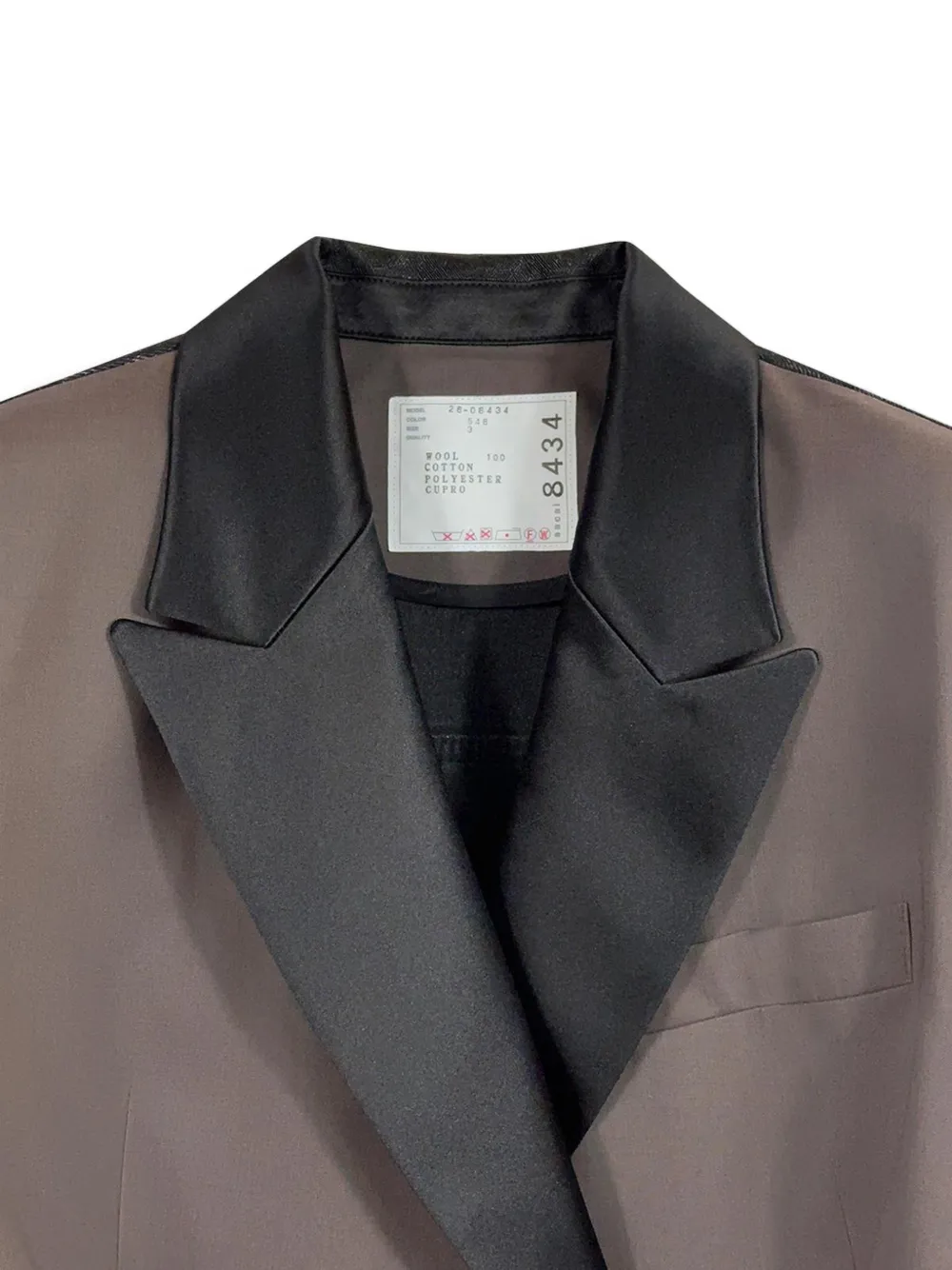 sacai Denim jack Zwart