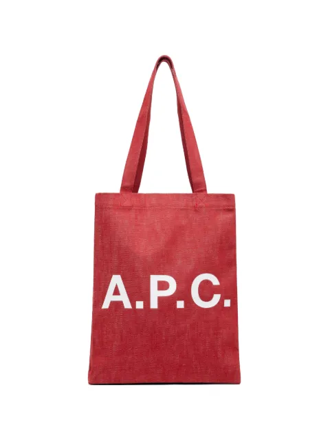 A.P.C. Lou logo-print tote bag