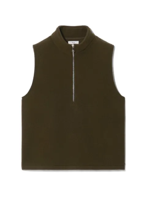 Rier wool half-zip gilet