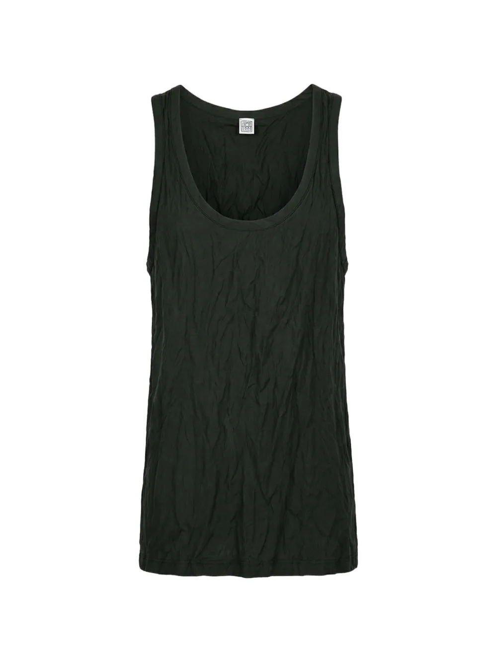 TOTEME crinkled tank top - Verde