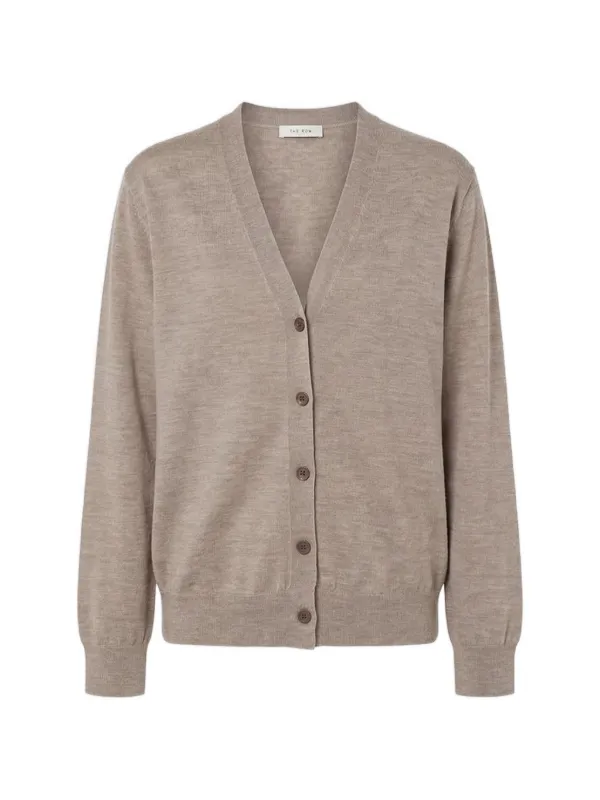 The Row Nilas Button Cardigan in Neutrals