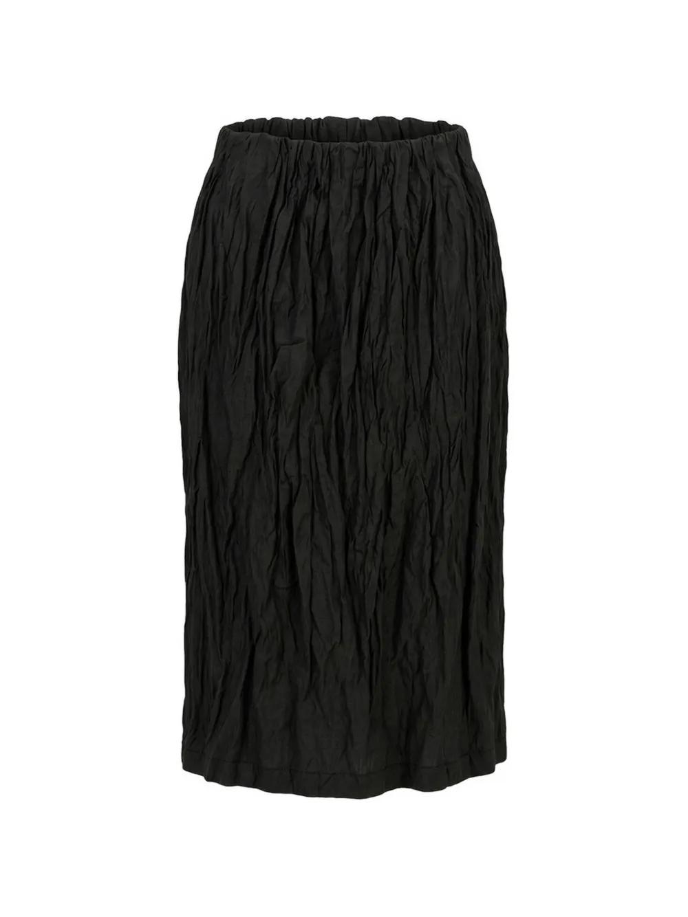 TOTEME crinkled midi skirt - Schwarz