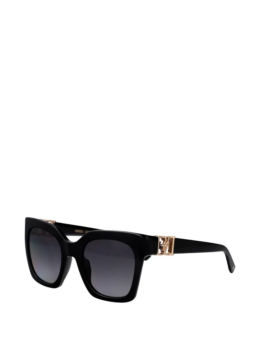 DSQUARED2 EYEWEAR Zonnebril met vierkant montuur en logo Zwart