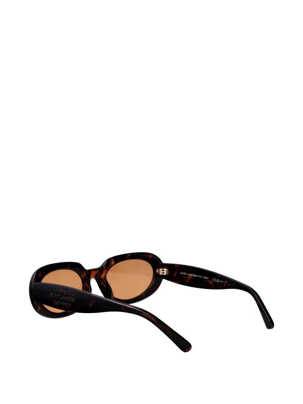 Marc Jacobs Eyewear Zonnebril met ovalen montuur Bruin