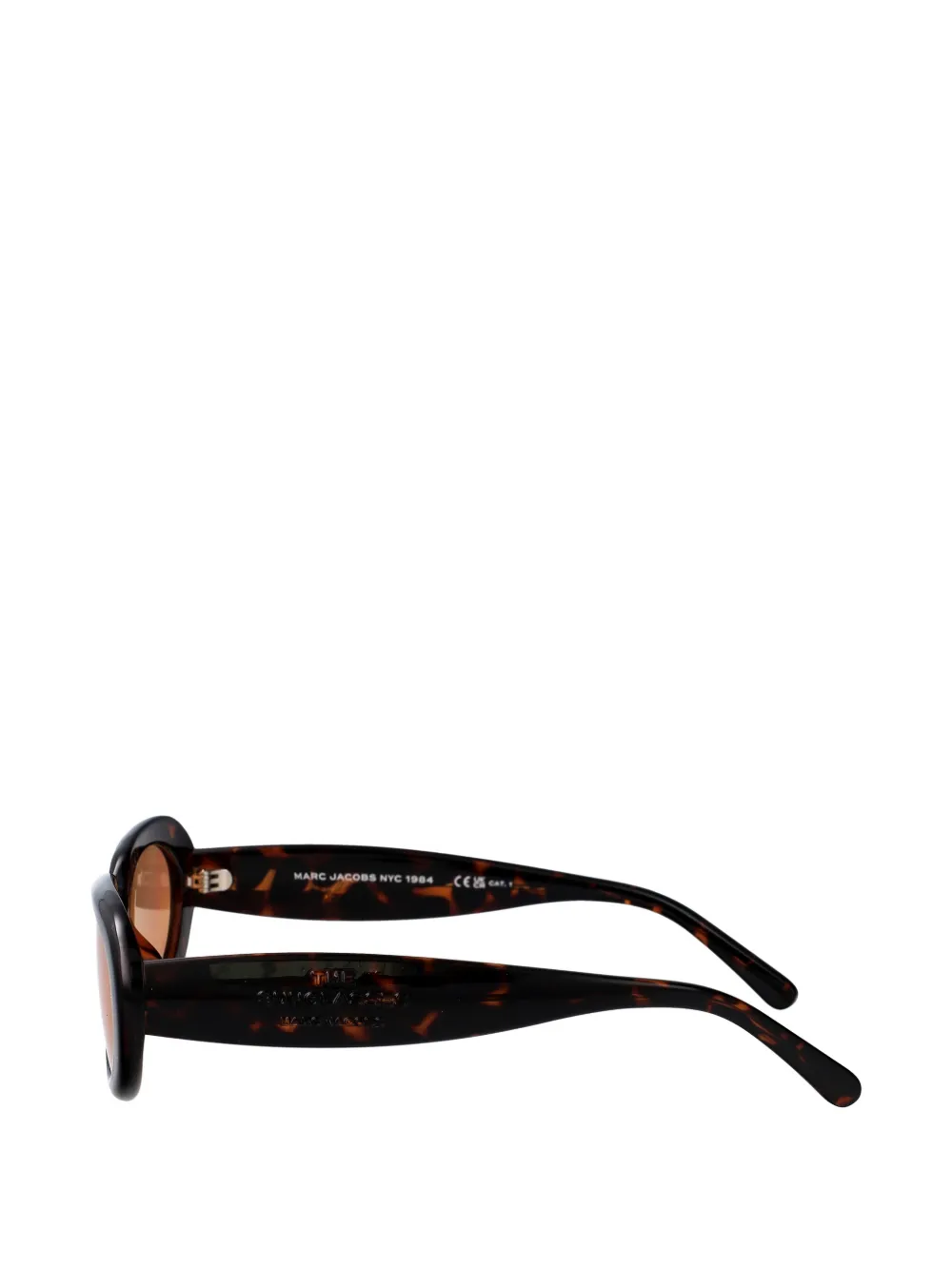 Marc Jacobs Eyewear Zonnebril met ovalen montuur Bruin