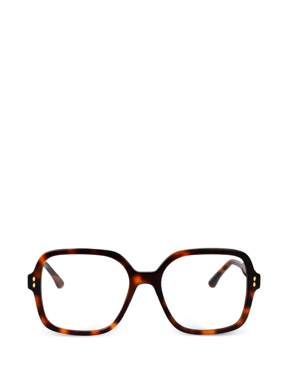 Isabel Marant Eyewear geometric studded glasses - Marrone
