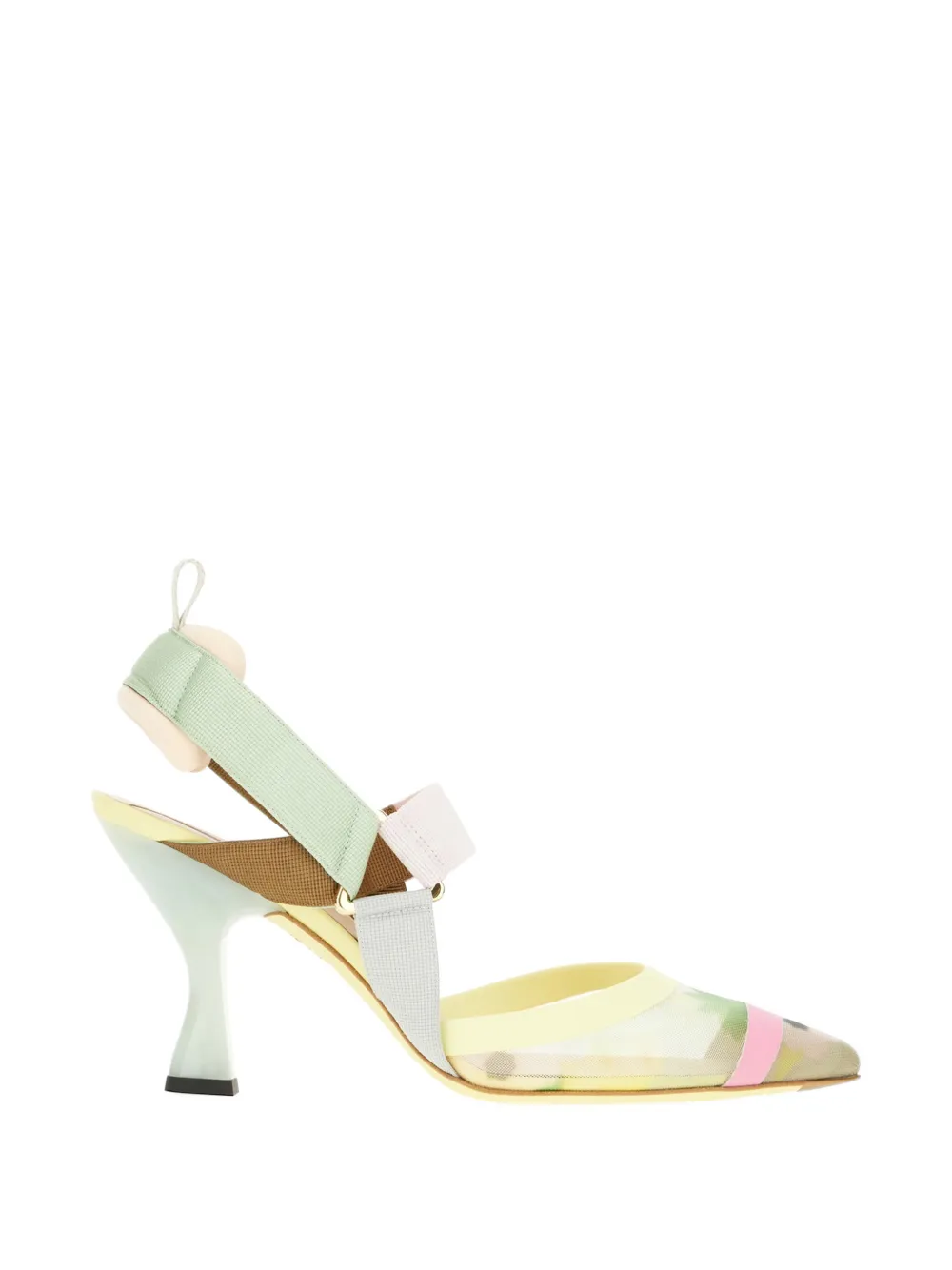 FENDI Colibrì slingback pumps Groen