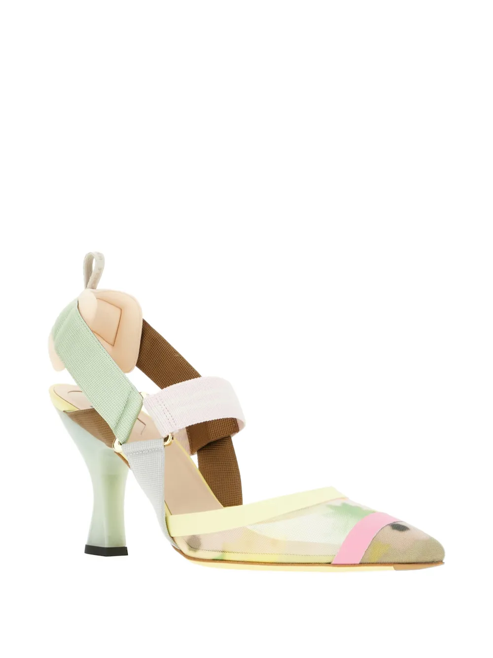 FENDI Colibrì slingback pumps Groen
