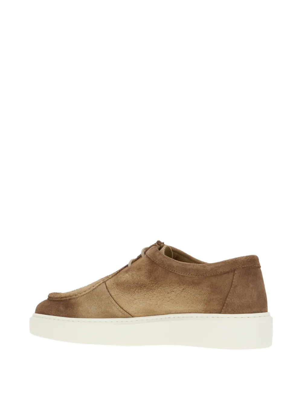 Doucal's faded-effect suede oxford shoes Bruin