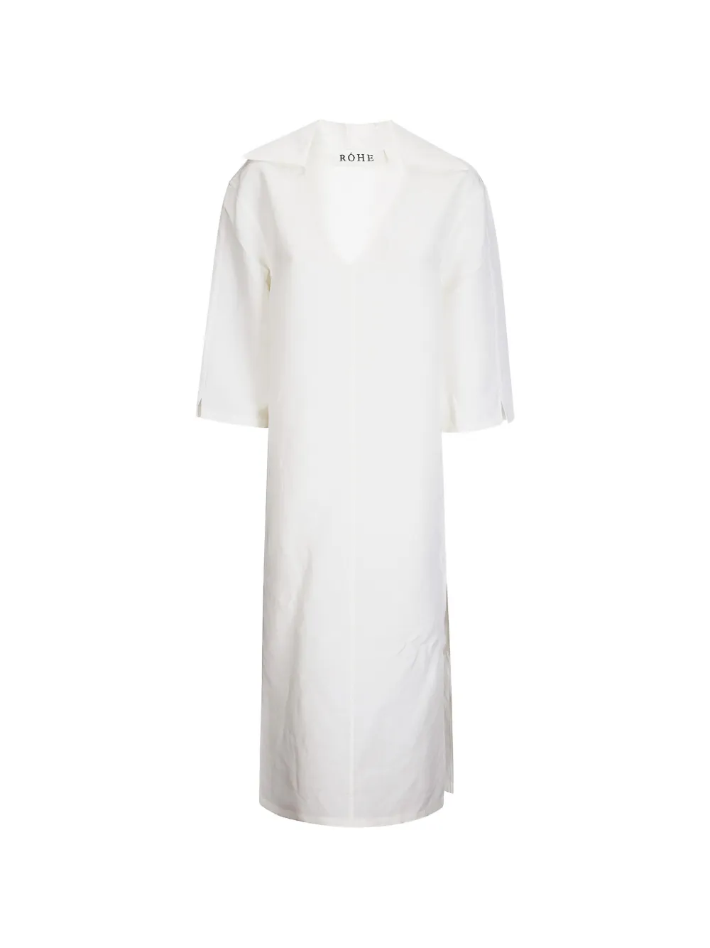 Róhe V-neck midi dress - White
