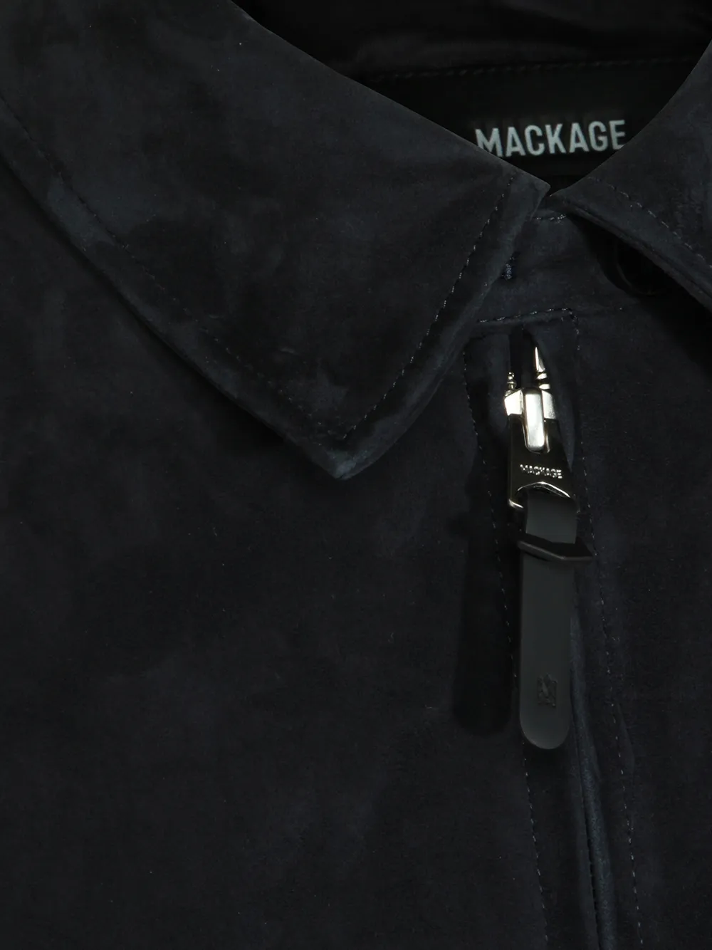 Mackage Giovanni-Suède jack met rits Blauw