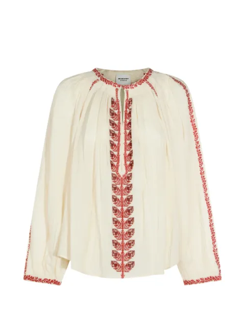 MARANT ÉTOILE Bestickte Lena Tunika mit Falten