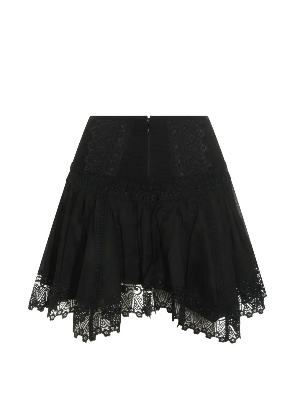Charo Ruiz Ibiza Taléa mini-rok met kant Zwart