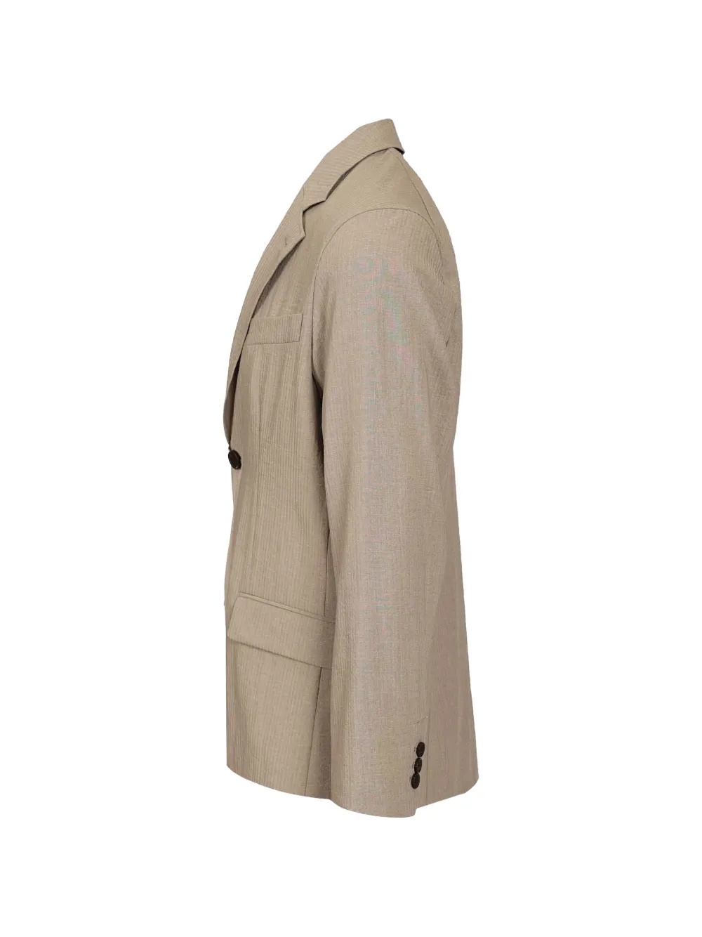 Emporio Armani Blazer met enkele rij knopen Beige