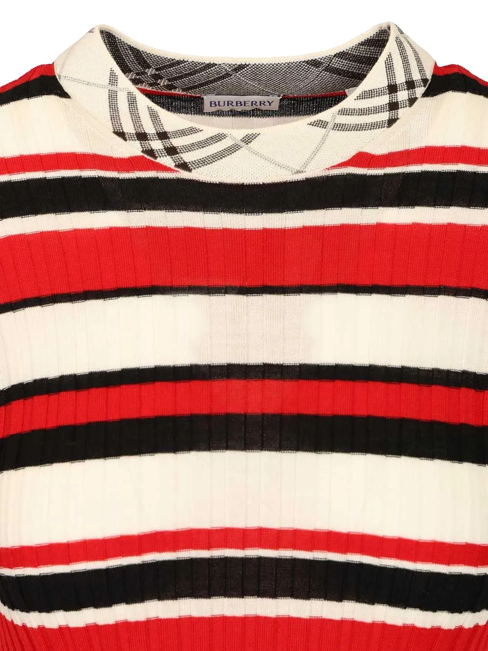 Burberry Gestreept T-shirt Beige