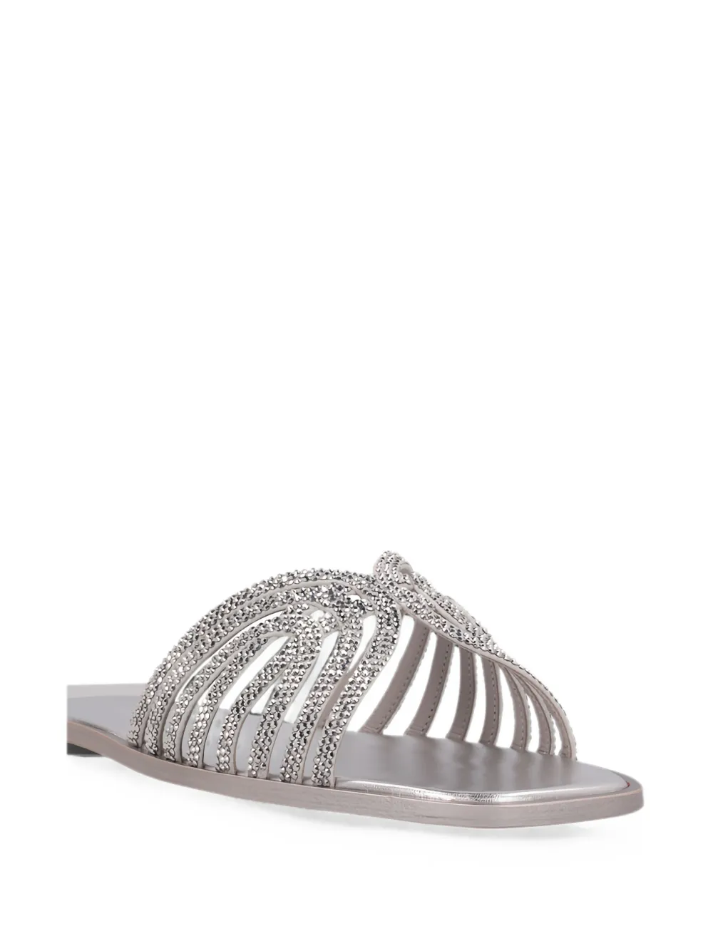 Le Silla Embrace crystal-embellished sandals Zilver