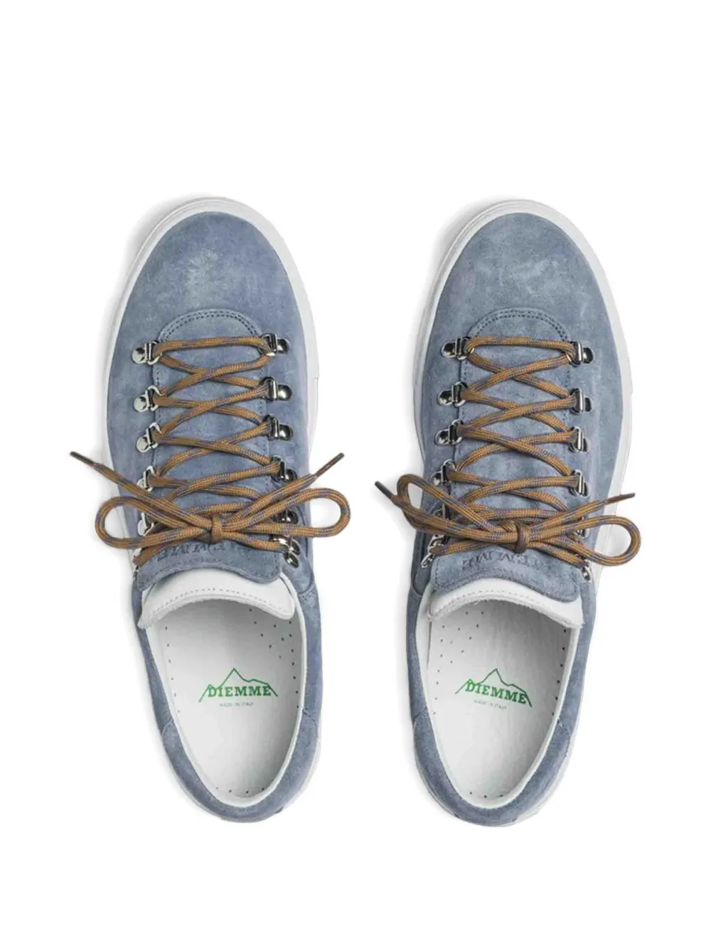 Diemme Marostica suède sneakers met ringlets Blauw