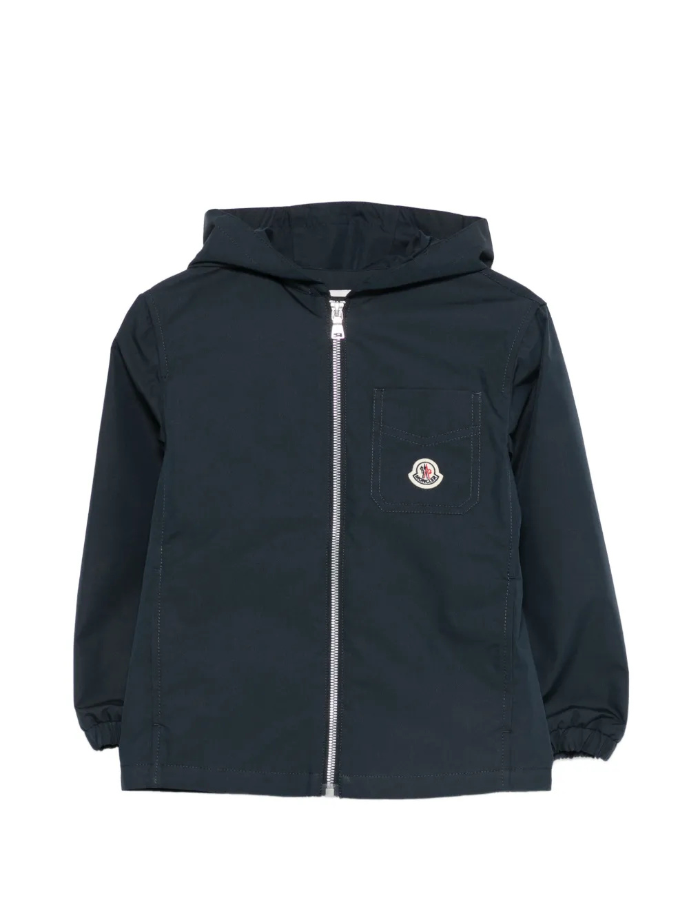 Moncler Enfant Jack met capuchon en zak Blauw