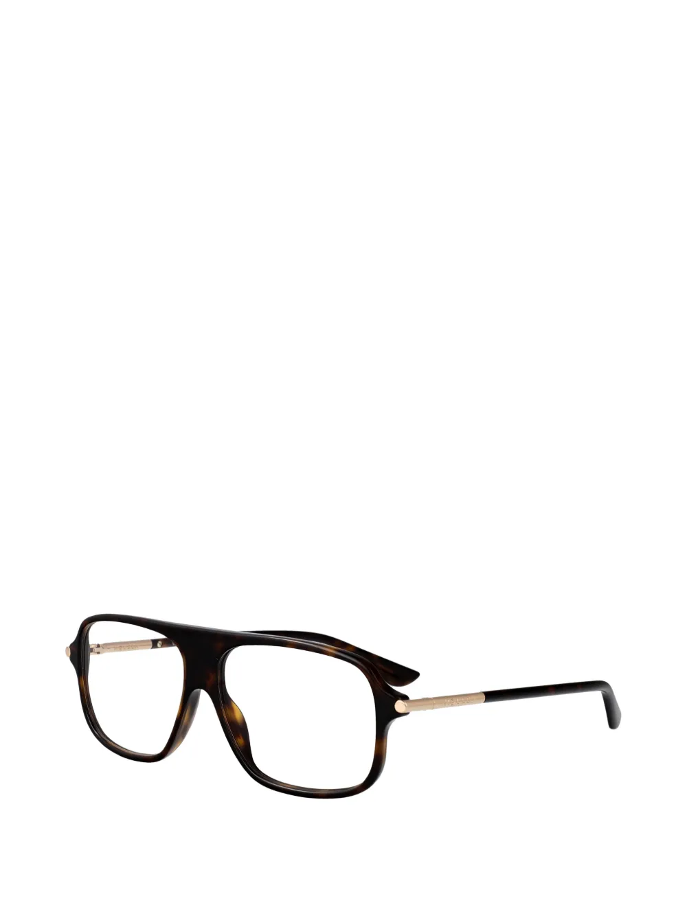 Alexander McQueen Eyewear Bril met piloten montuur Bruin