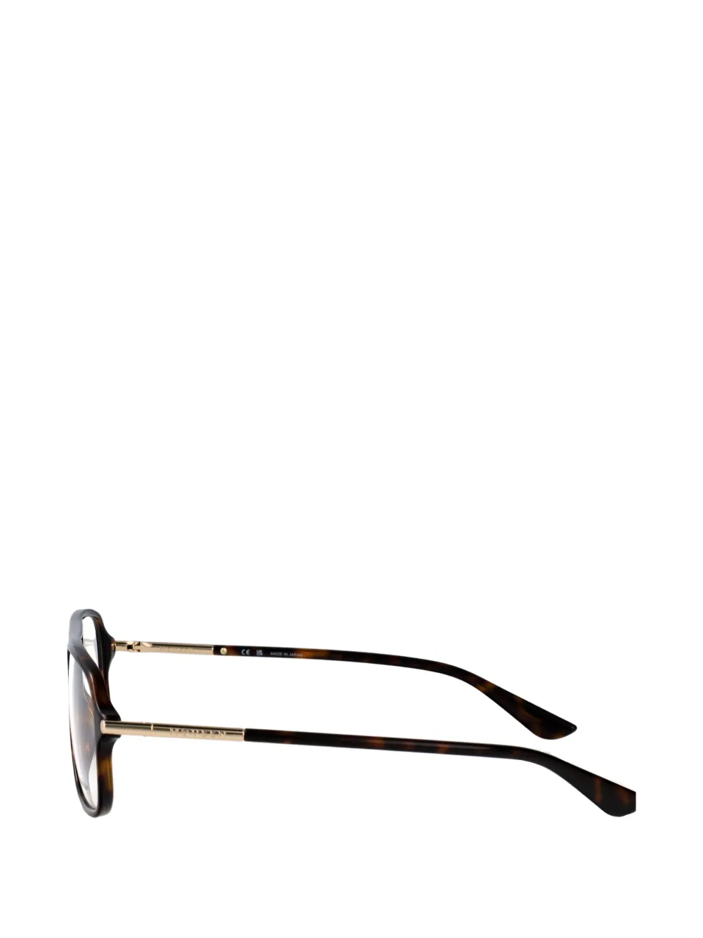 Alexander McQueen Eyewear Bril met piloten montuur Bruin