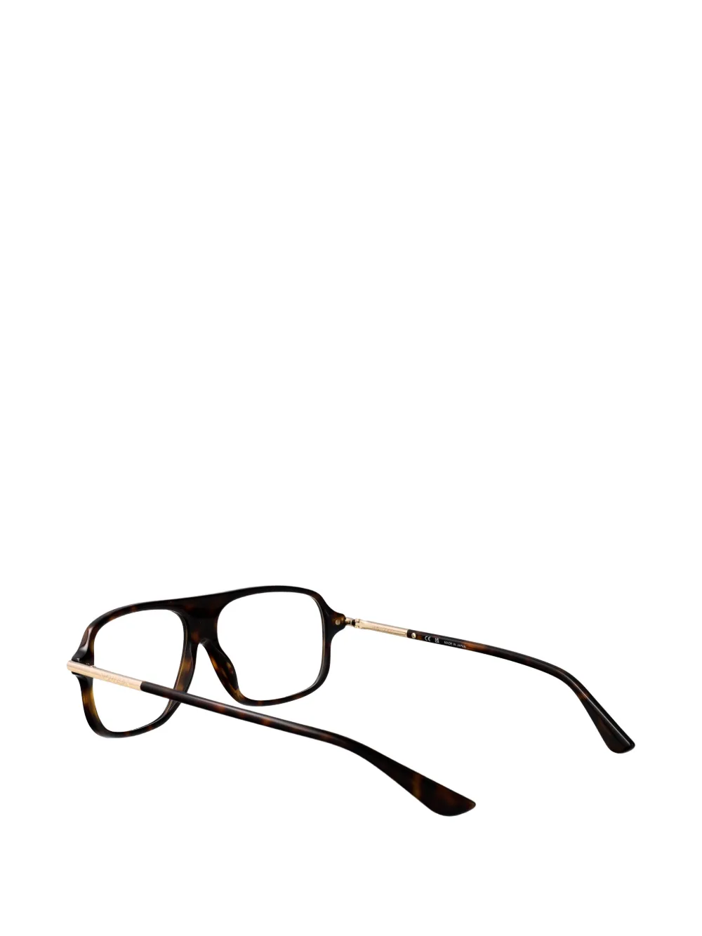 Alexander McQueen Eyewear Bril met piloten montuur Bruin
