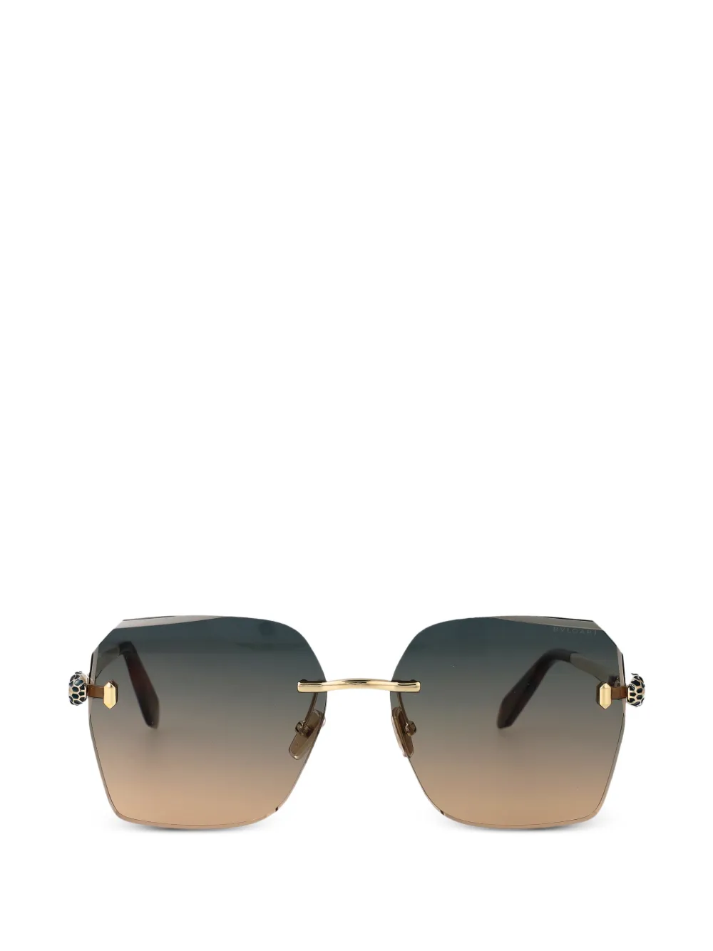 Bvlgari Serpenti Forever square-frame sunglasses - Oro
