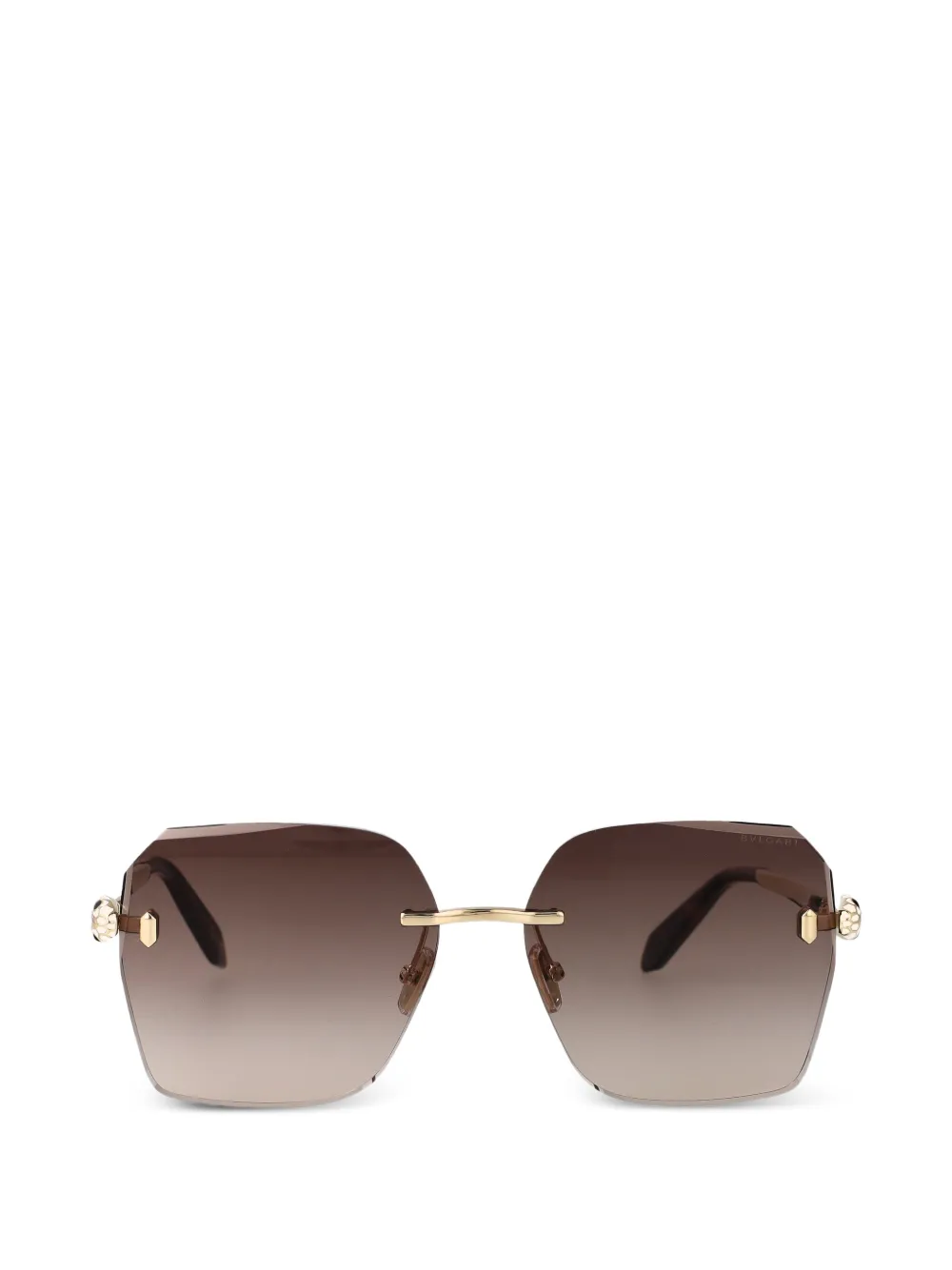 Bvlgari Serpenti Forever square-frame sunglasses - Oro