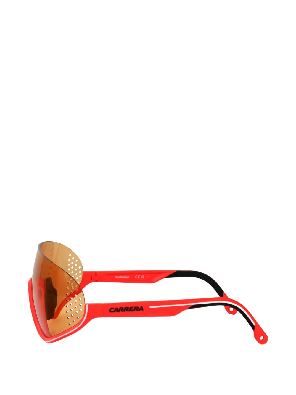 Carrera Zonnebril met geperforeerd montuur Rood