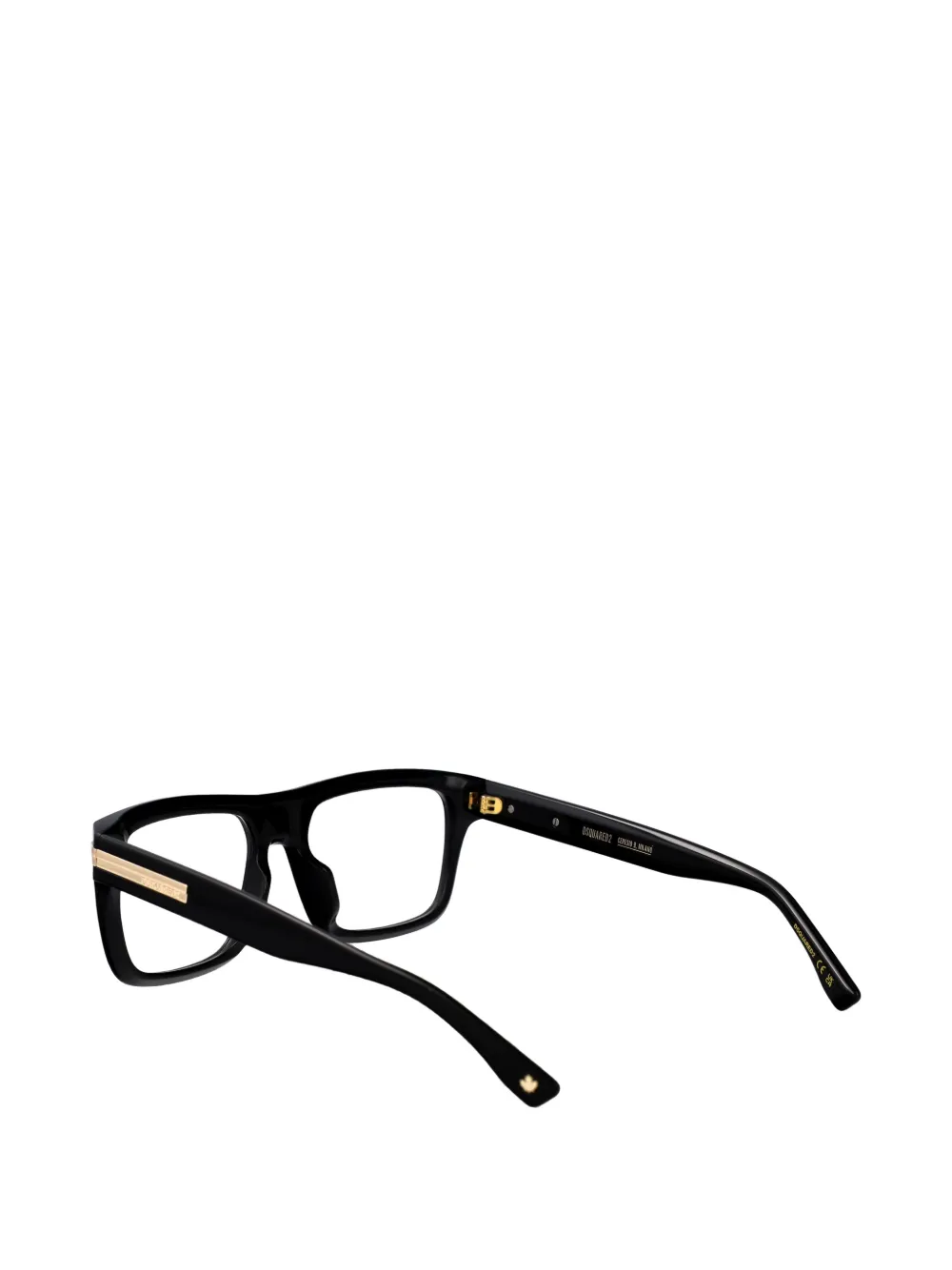 DSQUARED2 EYEWEAR Bril met rechthoekig montuur Zwart