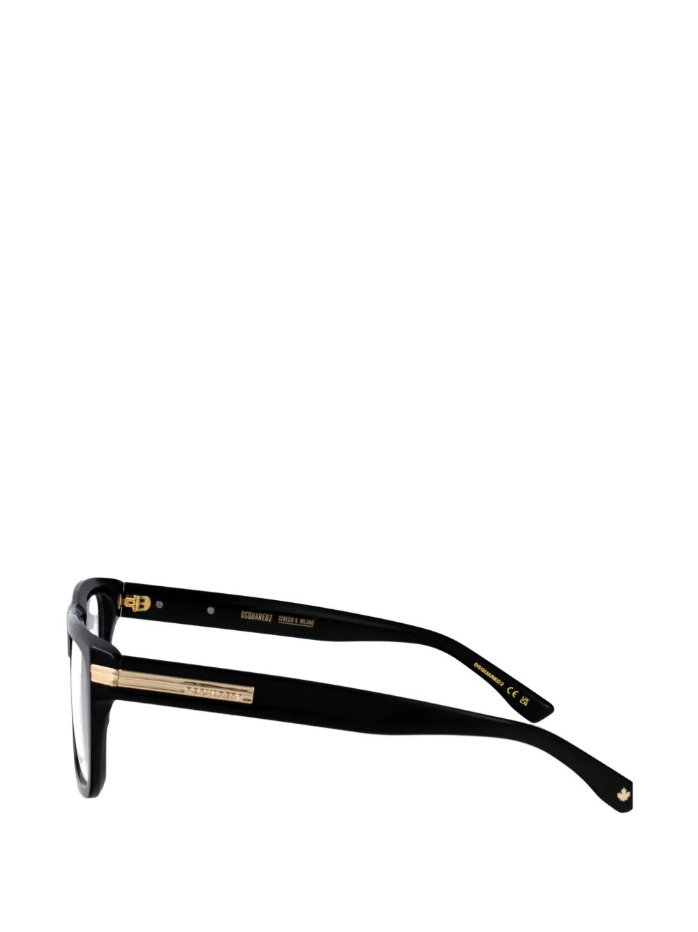 DSQUARED2 EYEWEAR Bril met rechthoekig montuur Zwart
