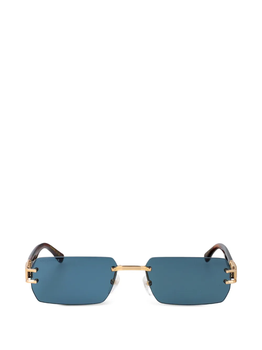 DSQUARED2 EYEWEAR logo rectangle sunglasses - Blu