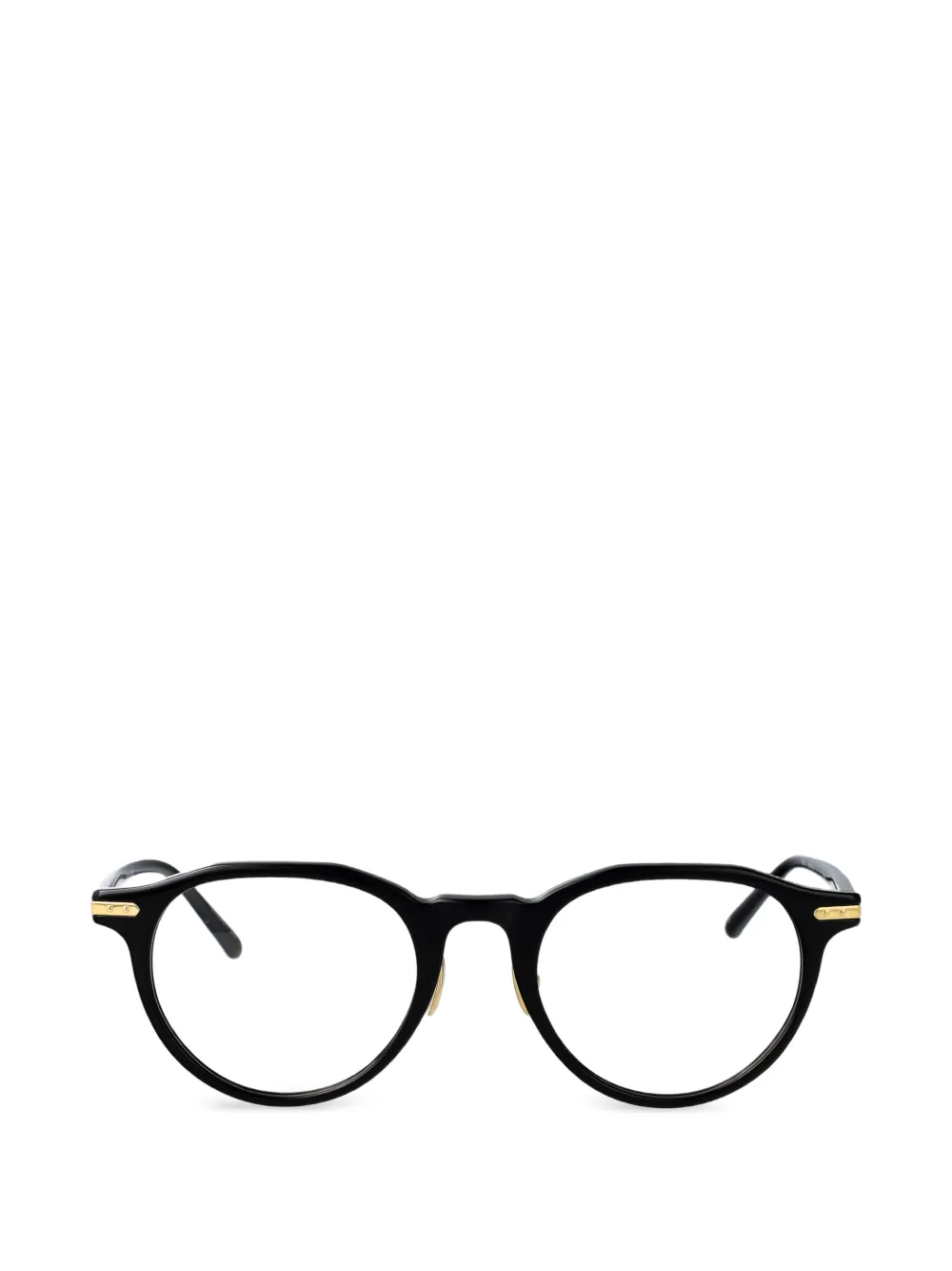 Linda Farrow Corbel round frame glasses - Nero